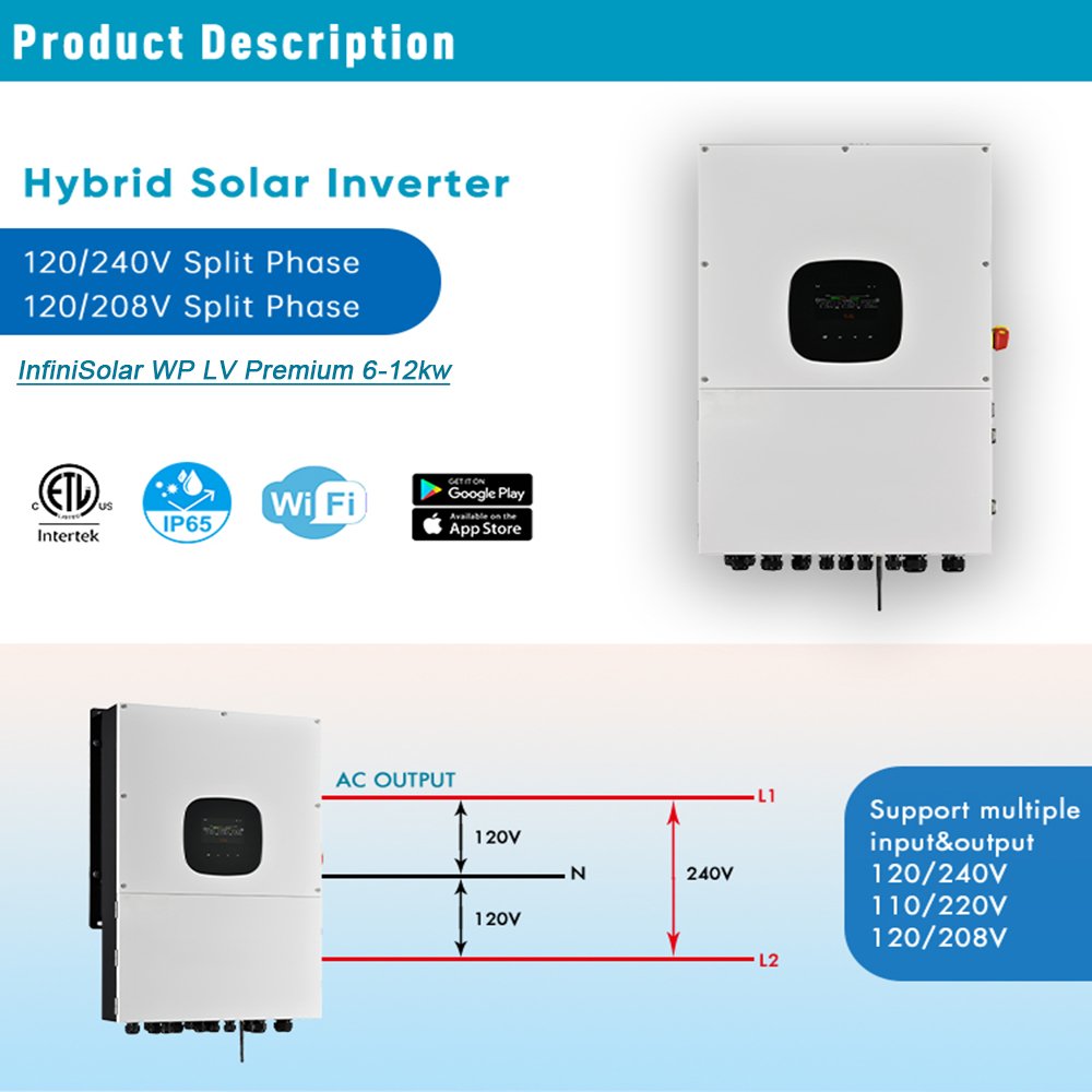 BFS 15kWh Solar Power System Kit with 4500W Solar Panels, 51.2V 300Ah LiFePO4 Battery, 6KW Hybrid Inverter, Split Phase 120/240V, Grid-Tie & Off-Grid Energy Storage System for Home Backup Power - Image 5